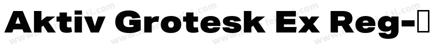 Aktiv Grotesk Ex Reg字体转换